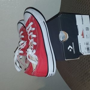 Little Girls Red Converse